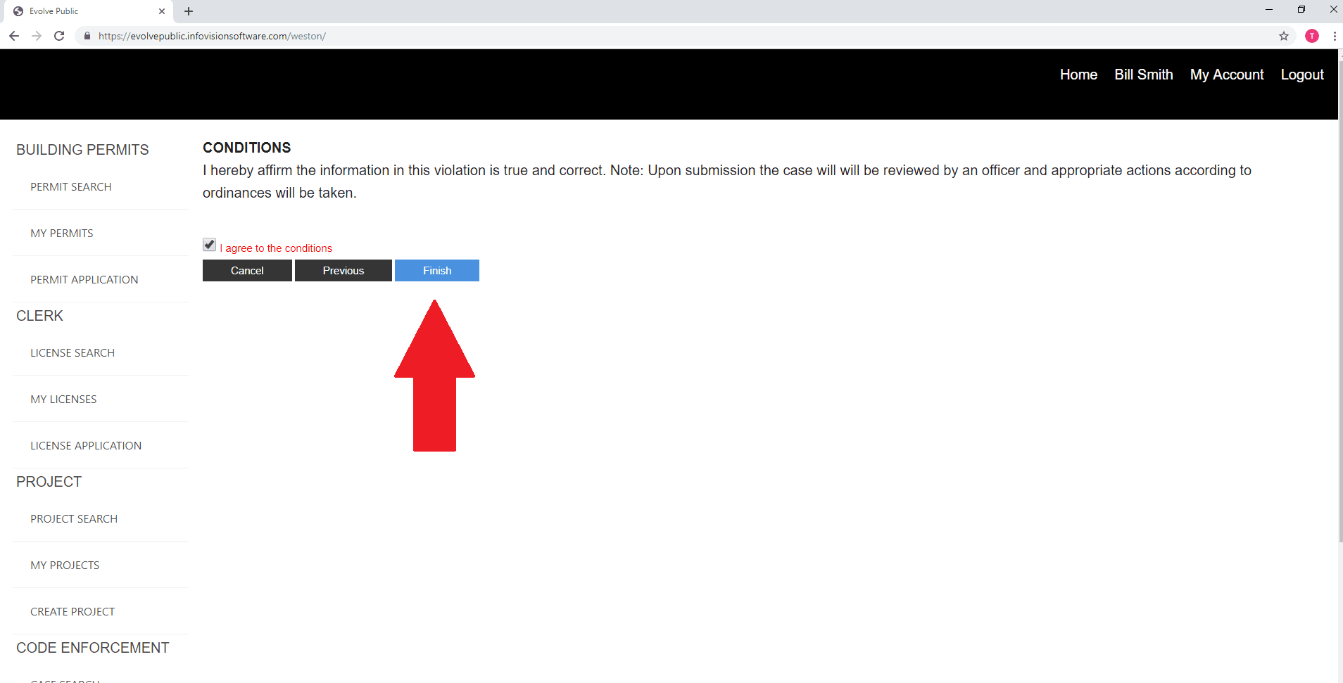 5 confirm and finish