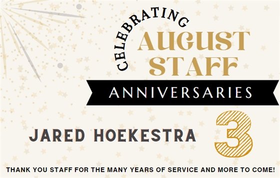 Staff Anniversaries
