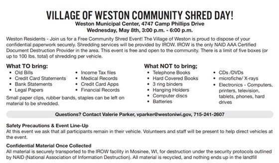 Community Shred Day