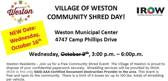 Community Shred Event