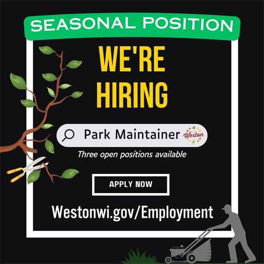 Seasonal Park Maintainer Now Hiring