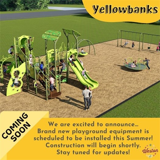 Yellowbanks Playground Equipment Coming Soon