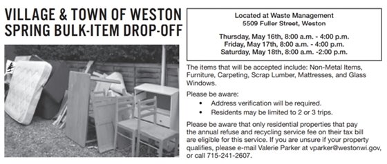 Spring Bulk-Item Drop-Off