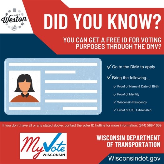 Free Voter ID for Voting Purposes