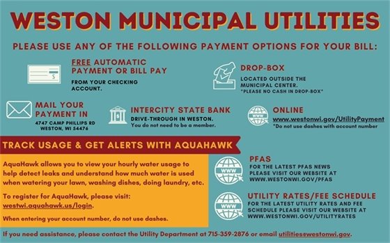 Weston Utility Payment Options