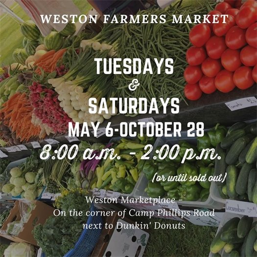 Farmer's Market - Closing End of October