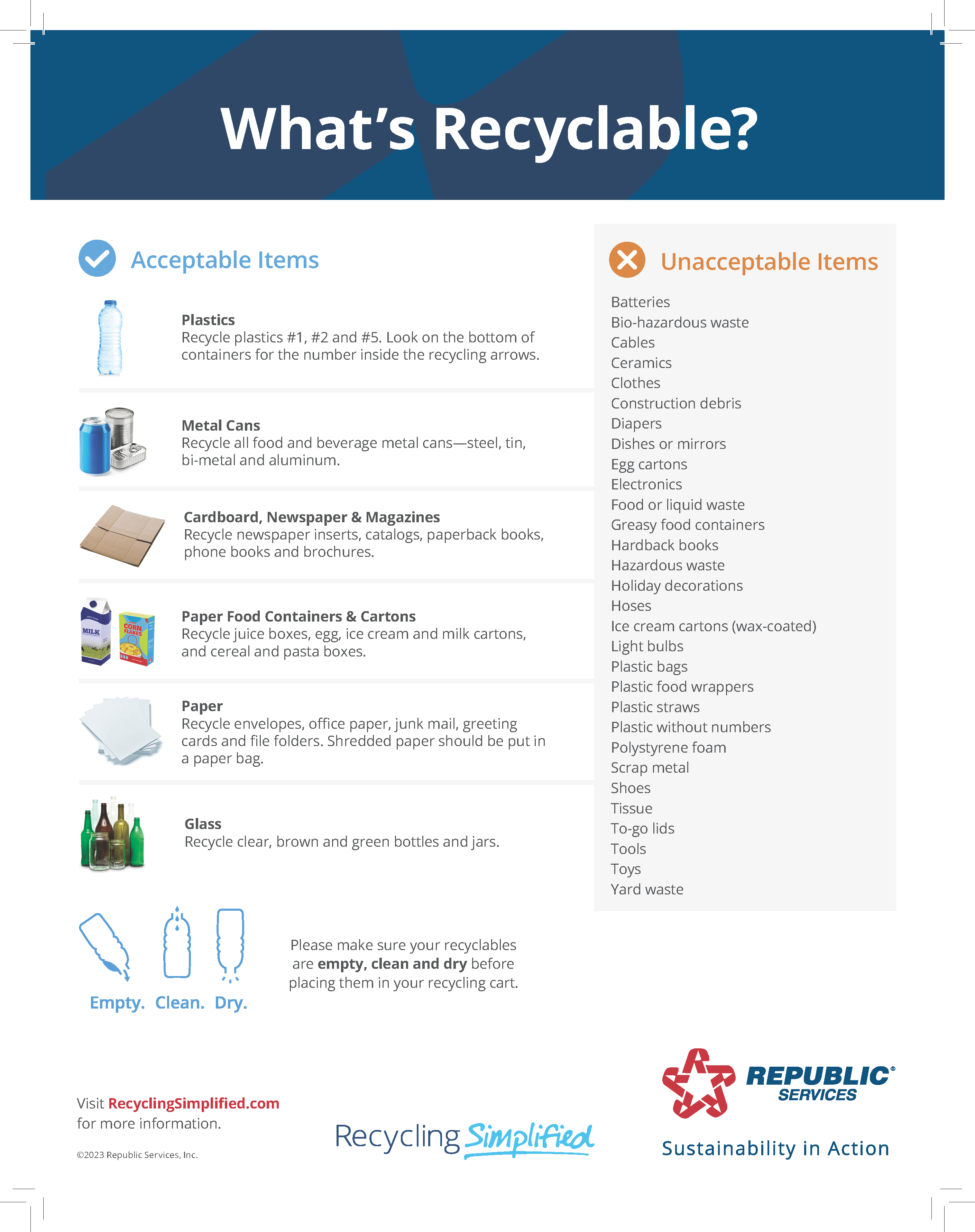 Republic Services Flyer_Recycle