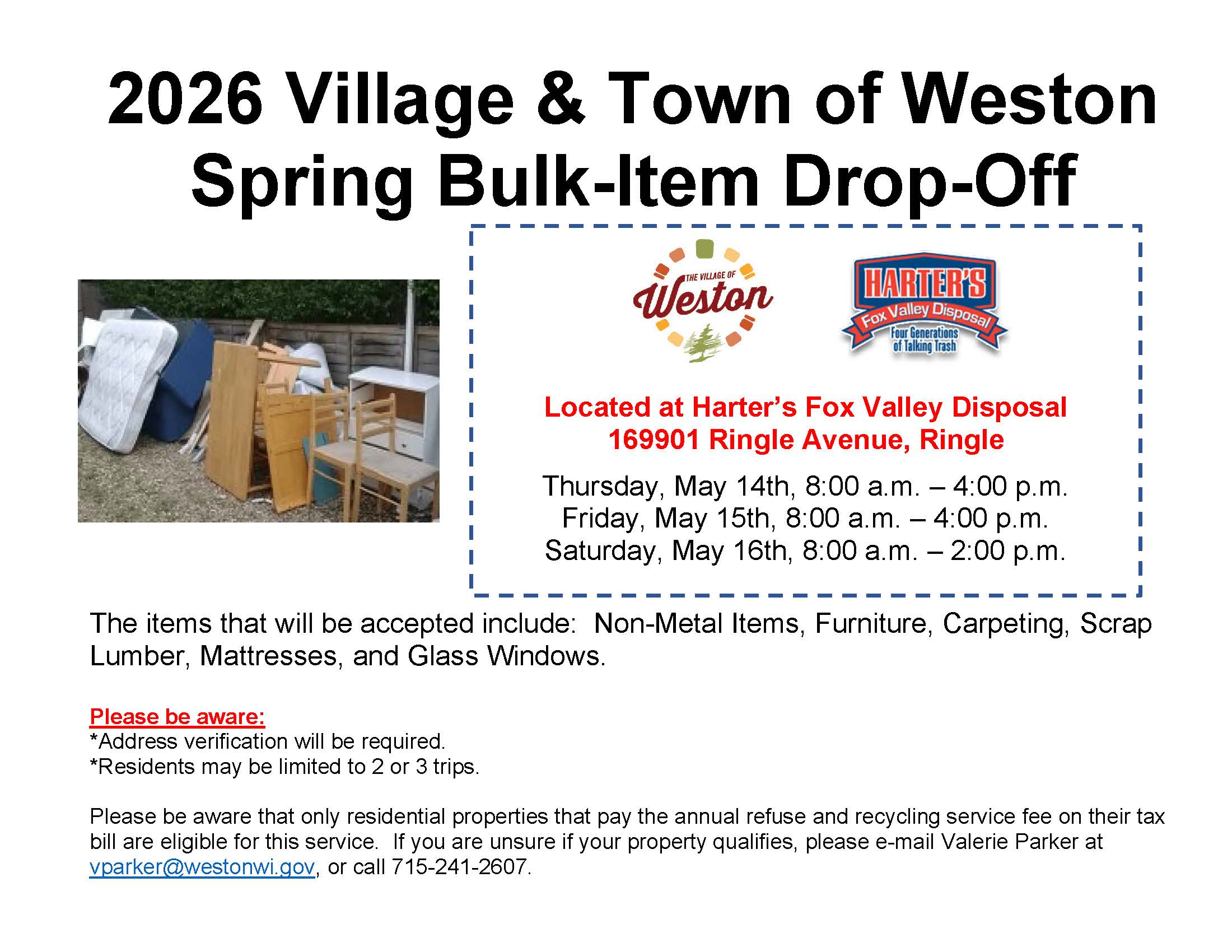 2026 05-14 to 05-16 Bulk-Item Drop-Off Flyer