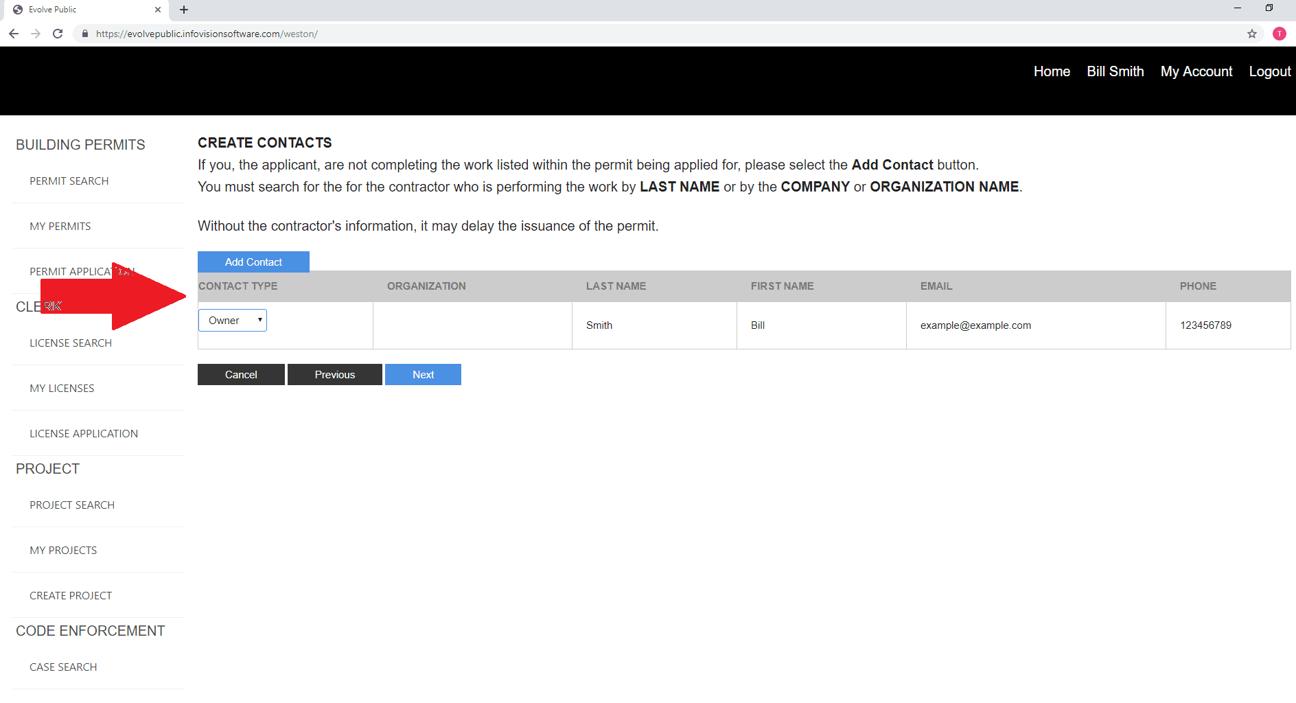 6 add a contact if needed