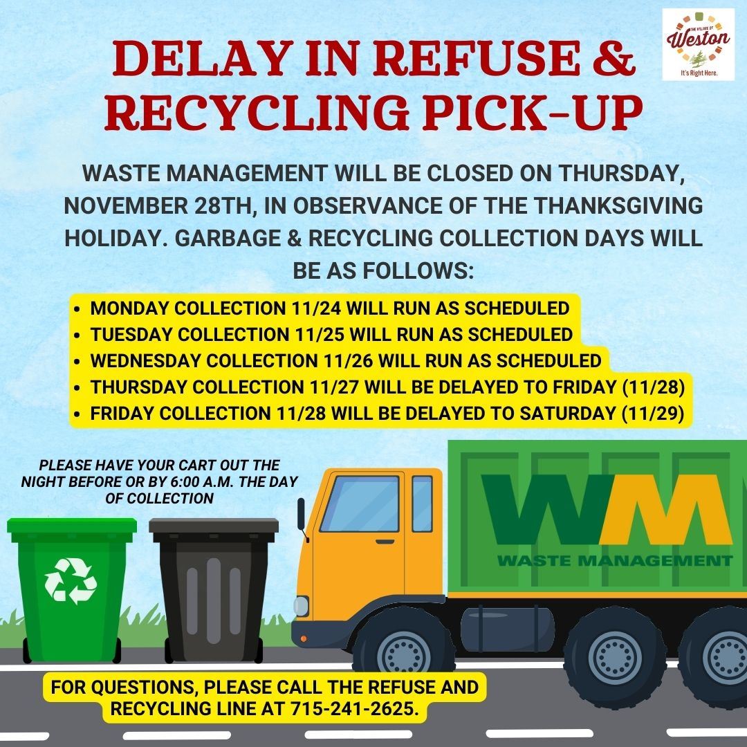 Thanksgiving Garbage Delay